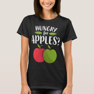 T-shirt Pomme Faim Pour Pommes Amusant Fruit Lover Vegan V