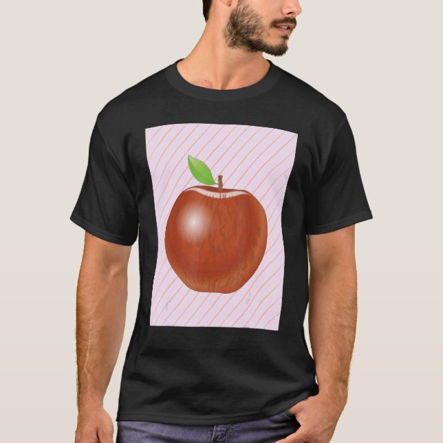 T-shirt Pomme Fruit Alimentation Végétalien Vitamines Frui (Devant)