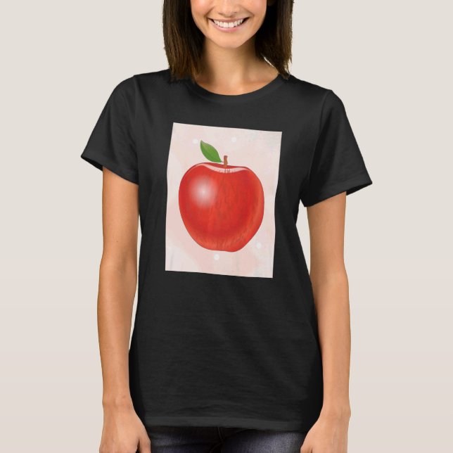 T-shirt Pomme Fruit Food Vegas Vitamines Fruit Apple (Devant)
