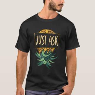 T-shirt Pomme inversée Juste Demander Subtil Balançant