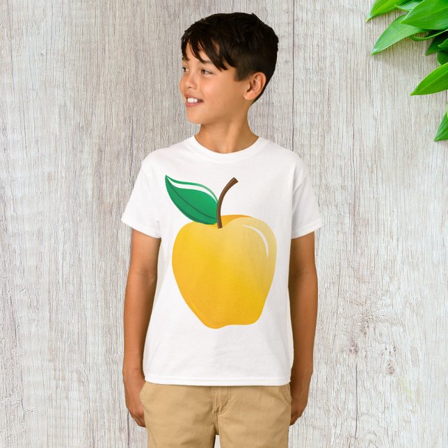 T-shirt Pomme jaune dorée (Créateur téléchargé)