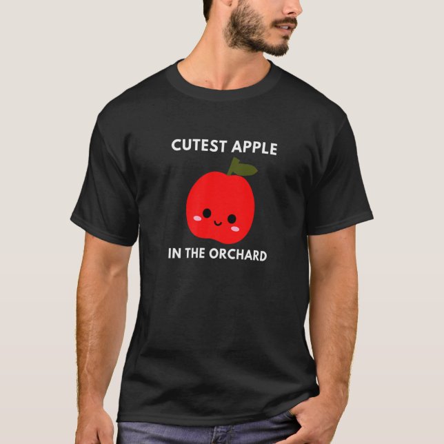 T-shirt Pomme la plus fine dans l'Orchard cueillir des fru (Devant)