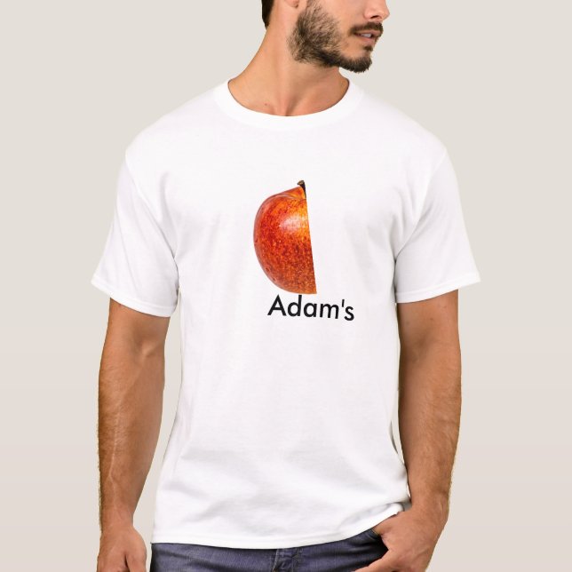 T-shirt Pomme rouge moitié gauche (Devant)