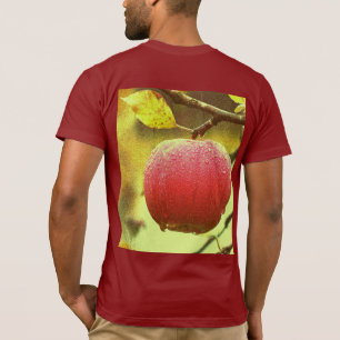 T-shirt "Pomme rouge sur arbre" jolie photo. Commandez dès