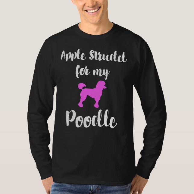 T-shirt Pomme Strudel Poodle Animal Love Allemagne Typique (Devant)