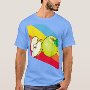 T-shirt Pomme vert Fruit Food Vegetarian Vegetarian
