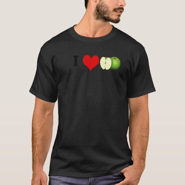 T-shirt Pomme verte acide (Devant)