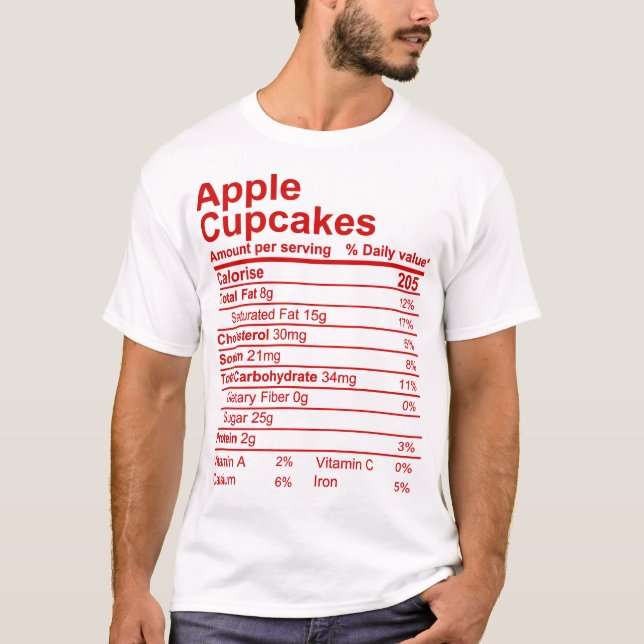 T-shirt Pommes Cupcakes (Devant)