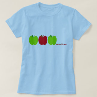 T-shirt pommes d'amour douces