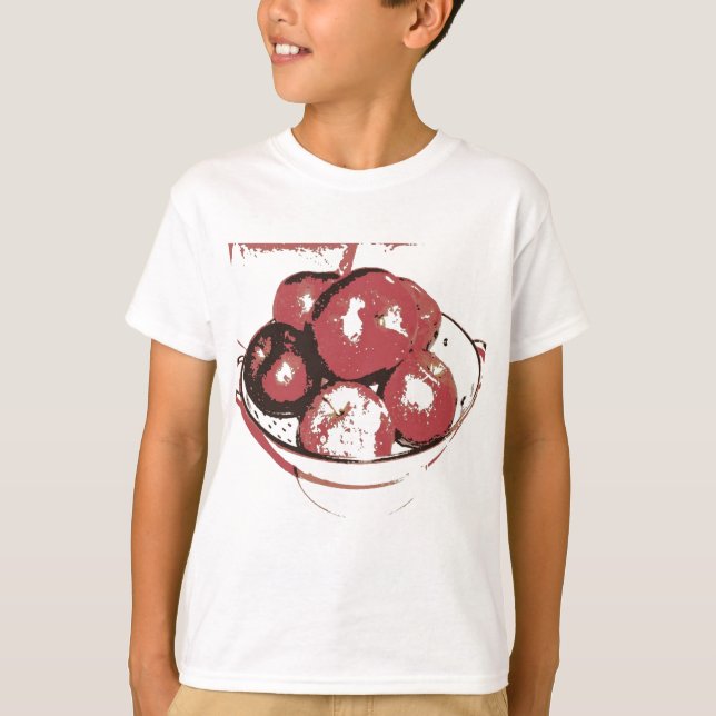 T-shirt Pommes d'art pop (Devant)