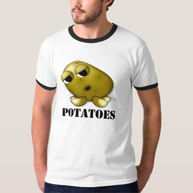 T-shirt pommes de terre (Devant)