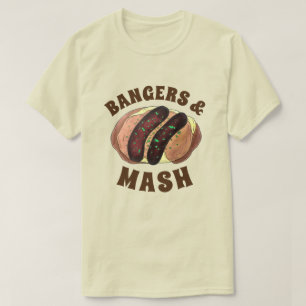 T-shirt Pommes de terre à base de saucisses et de saucisse