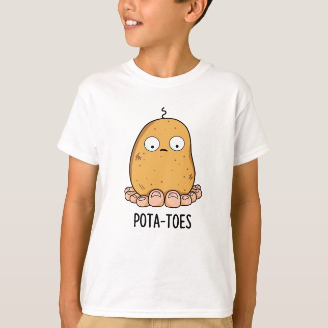 T-shirt Pommes de terre amusantes Pomme de terre avec joue (Devant)