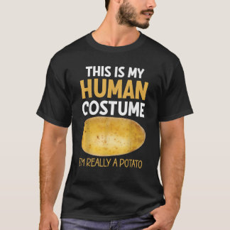 T-shirt Pommes De Terre Costume Humain Je Suis Vraiment Un