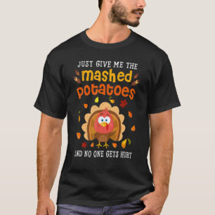 T-shirt Pommes de terre écrasées Turquie Thanksgiving Fami