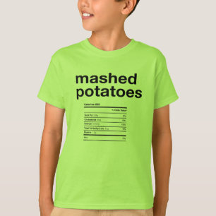 T-shirt Pommes de terre en purée Information nutritionnel