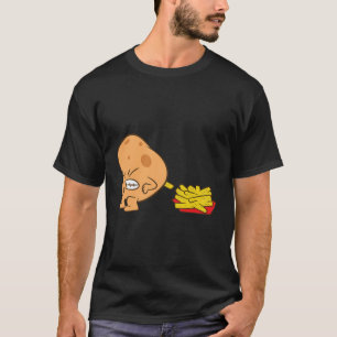 T-shirt Pommes De Terre Et Frites Françaises