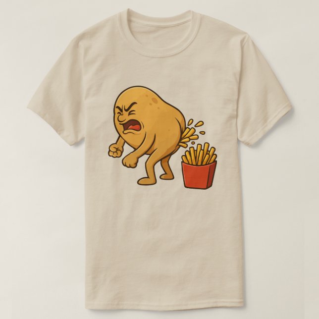 T-shirt Pommes de terre frites l Amusantes frites français (Design devant)