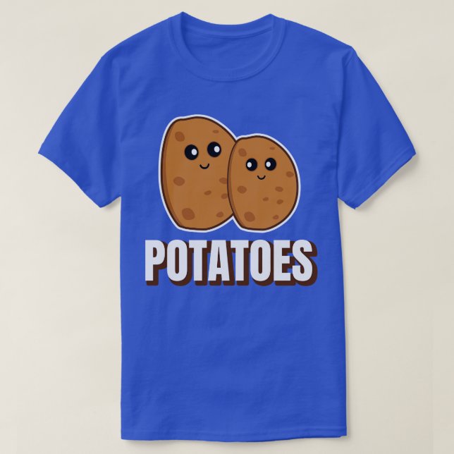 T-shirt Pommes de terre mignonnes (Design devant)