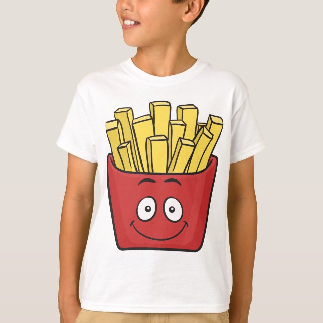 T-shirt Pommes frites d'Emoji (Devant)