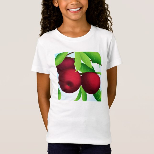 T-Shirt "Pommes sur une branche" (Devant)