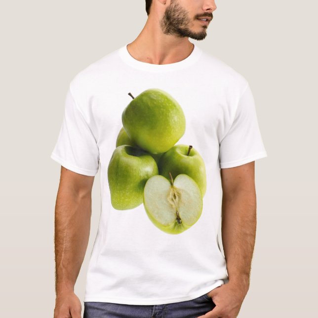 T-shirt "Pommes Vertes" Jolie photo. Acheter maintenant (Devant)