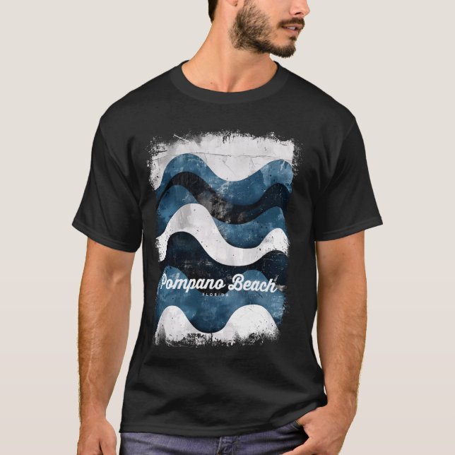 T-shirt Pompano Beach Floride FL Plongée Scuba Surf de vac (Devant)