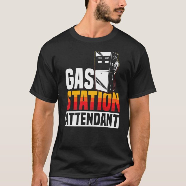 T-shirt Pompe à gaz Pompe à essence Prémi à carburant (Devant)