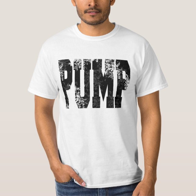 T-shirt Pompe de forme et de fitness (Devant)