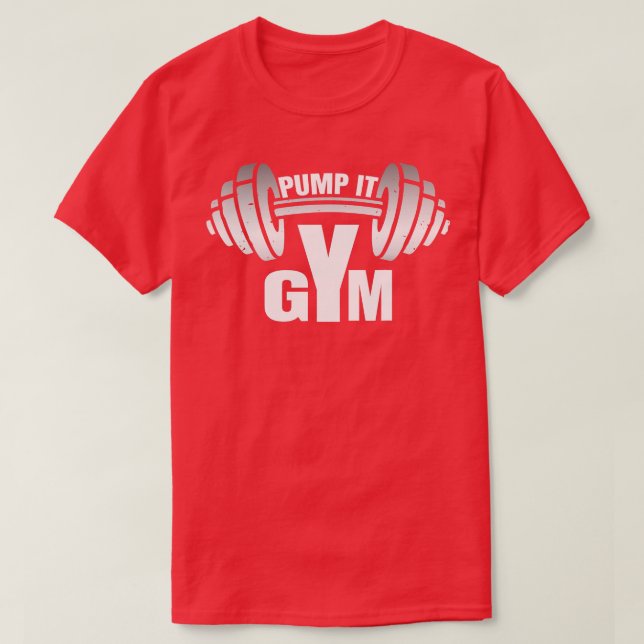 T-shirt pompe fitness gym sport motivation sport hommes fe (Design devant)