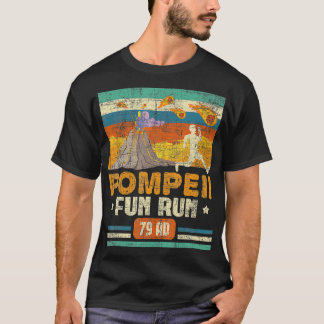 T-shirt Pompéi Géographie Fun Run Volcanologue Volcanolo