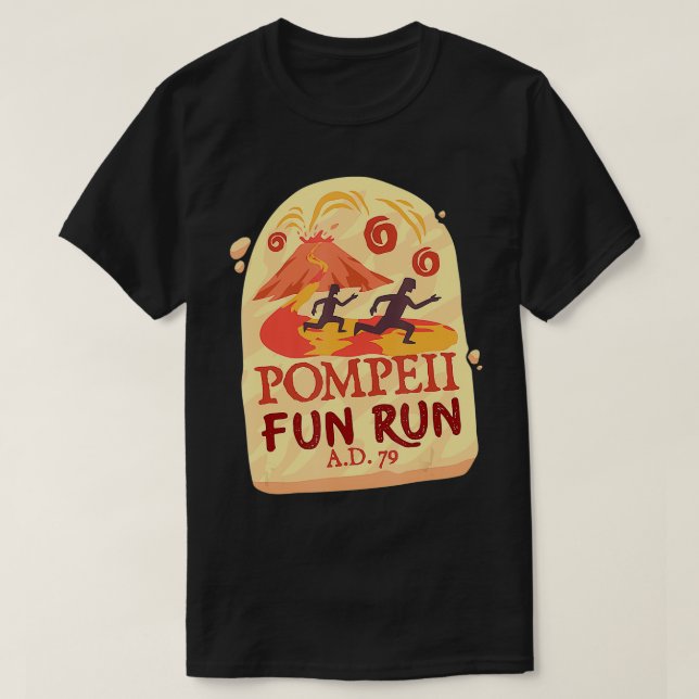 T-shirt Pompeii Fun Run Cadeau Pour Un Coureur (Design devant)