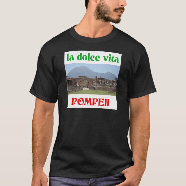 T-shirt Pompeii Italie (Devant)