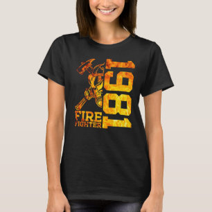 T-shirt Pompier 1981 41 ans Brigade d'incendie 41e naissan
