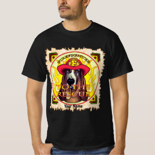 T-shirt pompier à chien