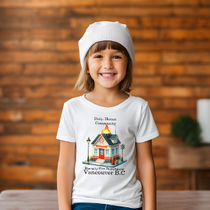 T-shirt Pompier à la Station 22 au crépuscule