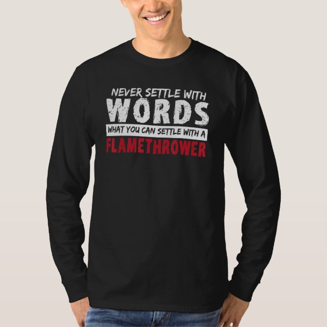 T-shirt Pompier Amuseur Amusant - Flameth Pyrotechnique (Devant)