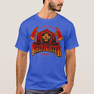 T-shirt Pompier Ax Casquette d'incendie Personnalisé Garço