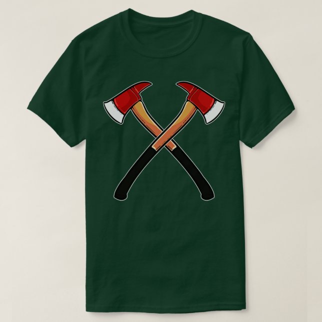 T-shirt Pompier Ax pompier pompier (Design devant)