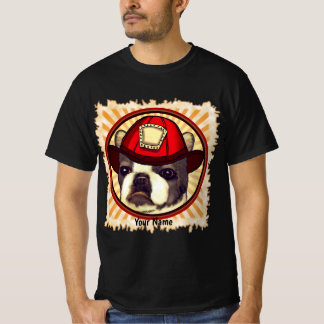 T-shirt pompier Boston Terrier
