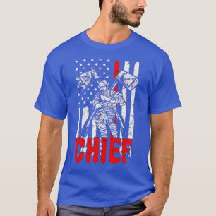 T-shirt Pompier Chef Mince Ligne rouge