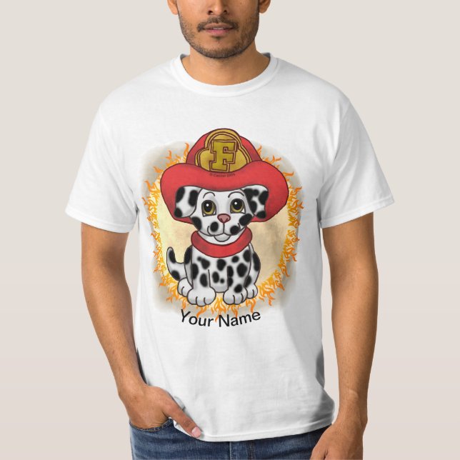 T-shirt pompier Chien Chien Chien Chien Chien (Devant)