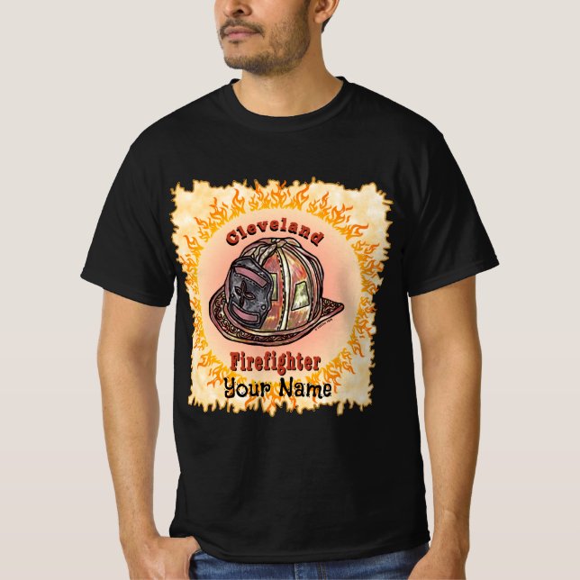 T-shirt pompier Cleveland (Devant)