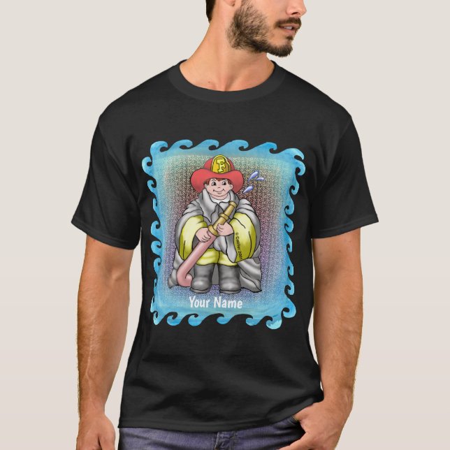 T-shirt Pompier Comme Papa (Devant)