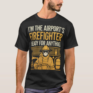 T-shirt Pompier de l'aéroport Sauvetage Incendie Pompiers