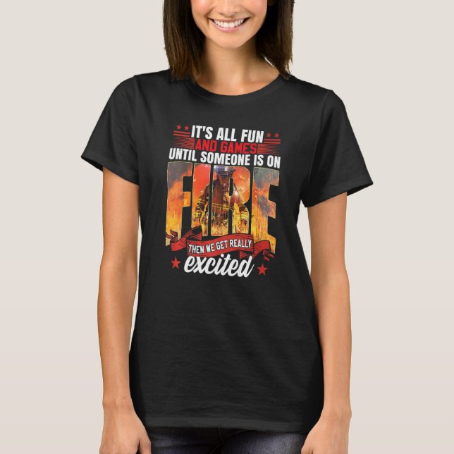 T-shirt Pompier de pompier Wildland (Devant)