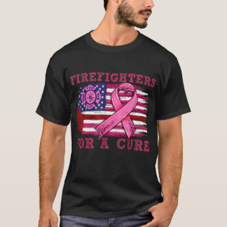 T-shirt Pompier de sensibilisation au cancer du sein pour 