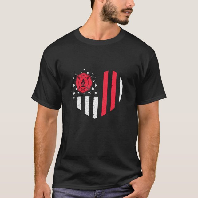 T-shirt Pompier Département Idée pompier Pompiers O (Devant)