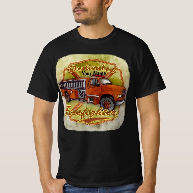 T-shirt Pompier dévoué  (Devant)
