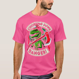 T-shirt Pompier Dinosaur T Rex Flames de combat